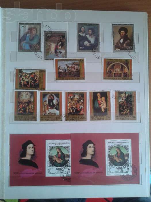продам или меняю  коллекцию марок иностранных искусство