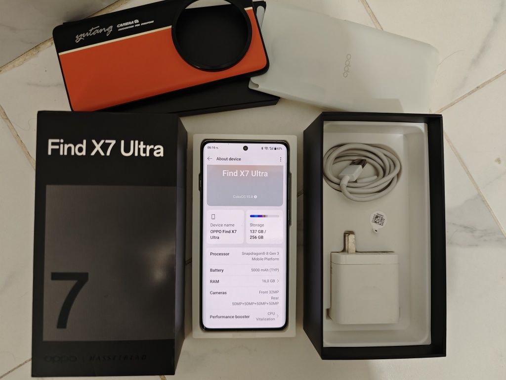 Oppo find x7 ultra/16-256/, отличен, комплект, бартер.
