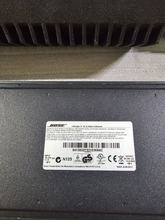 Bose lifestyle video enhancer Hdmi