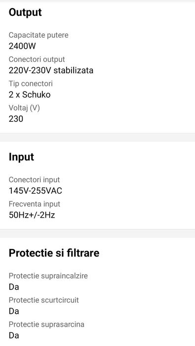 Stabilizator cu servomotor
