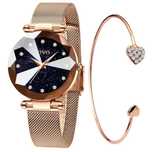 Set Ceasuri Damă CIVO, Rose Gold, Impermeabil, Cuarț
