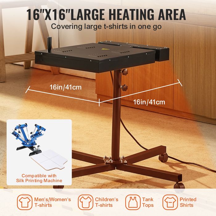 Uscator Flash,406x406mm,0-398°C,inaltime Ajustabila,360°