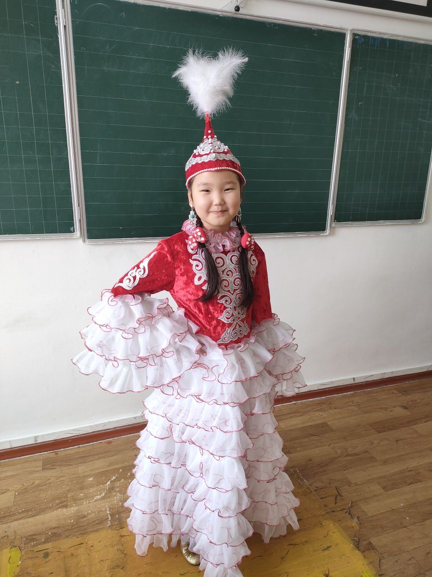 Казахское платье 8-13лет. Доставка
