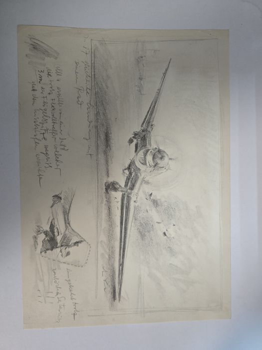 Schiță în creion Helmuth Liska