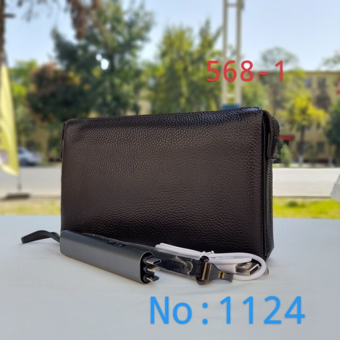Барсетка c отпечатком пальцев ,портмоне , 66709 No:1126