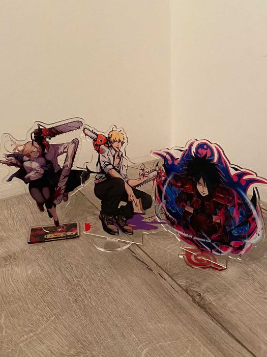 Акриловые фигурки по аниме "Человек бензопила-Chainsaw man" и "Наруто"