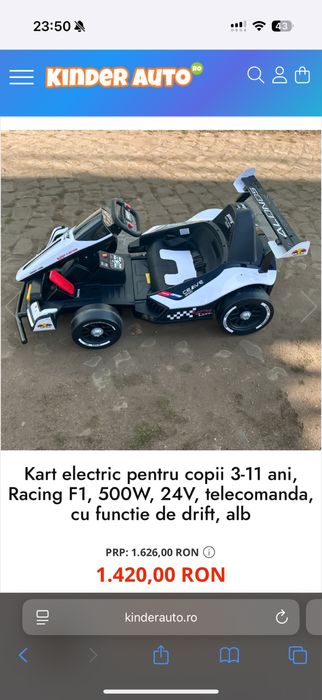 Kart electric copii