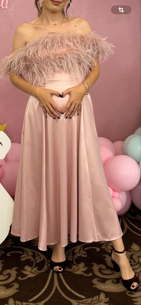 Rochie midi Poema, purtata o singura data careva ore!