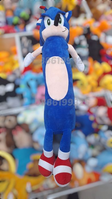 Голяма плюшена играчка Соник, 110см Sonic плюшен голям