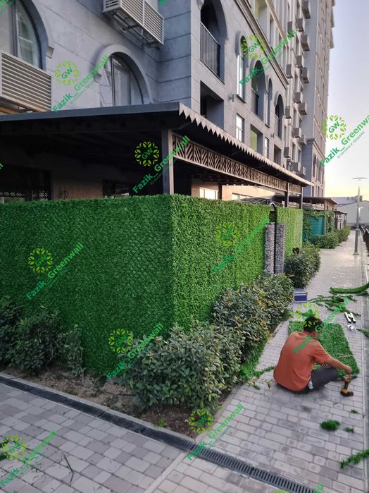 Yashil zabor / Искусственный кусты / Green Wall dekorativ setka