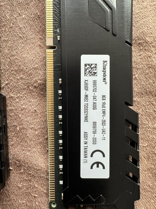 Комплект SSD HDD Памети 16 GB 2х8 DDR 4 2933MHZ HDD 1TB + Nvme 512gb