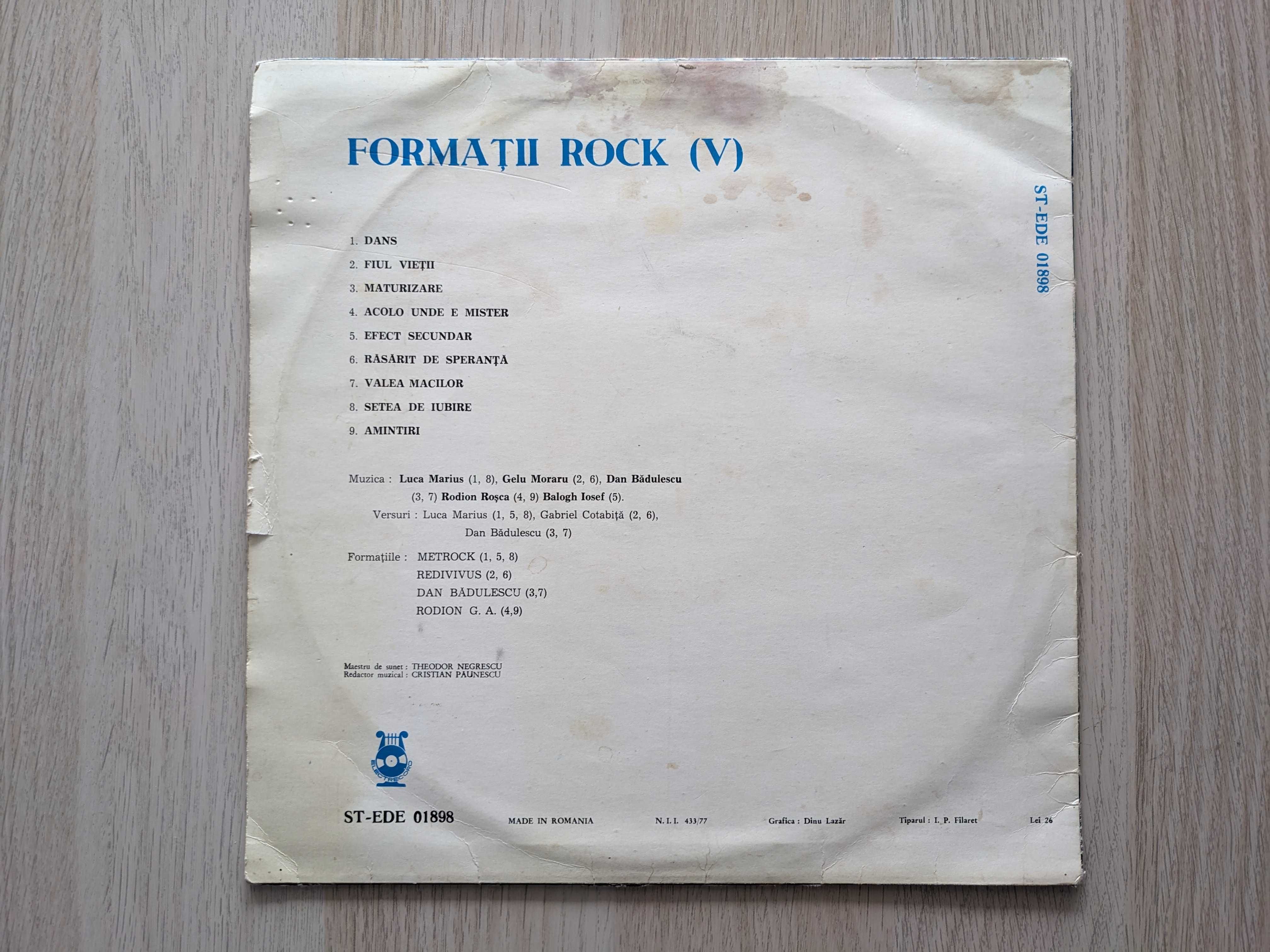 Vinil colecție Formații Rock 5