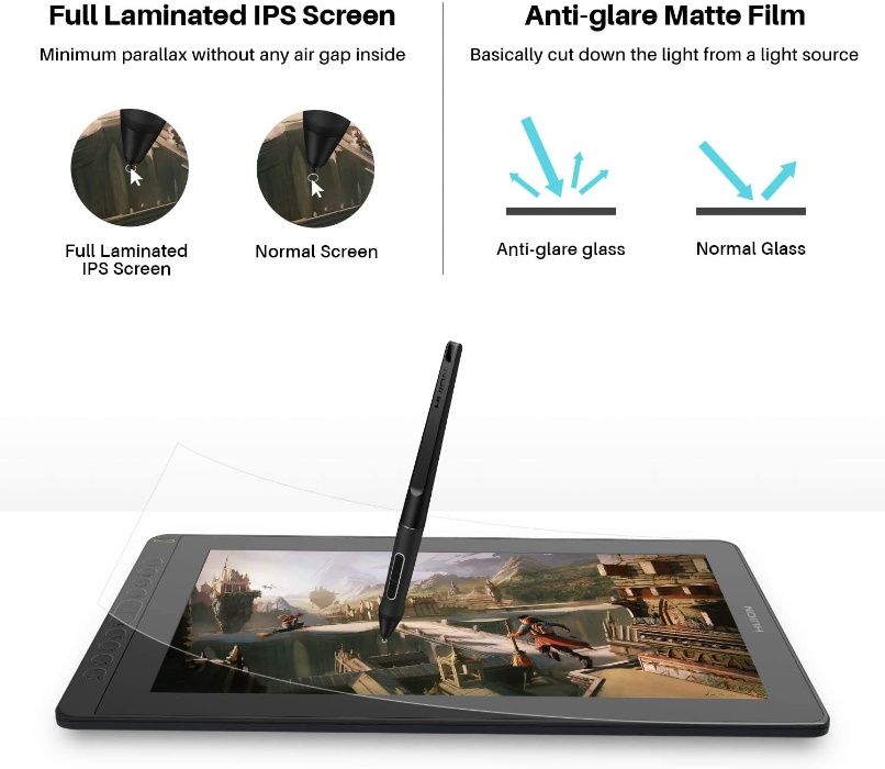 Графический планшет с экраном Huion Kamvas 16 + Подставка