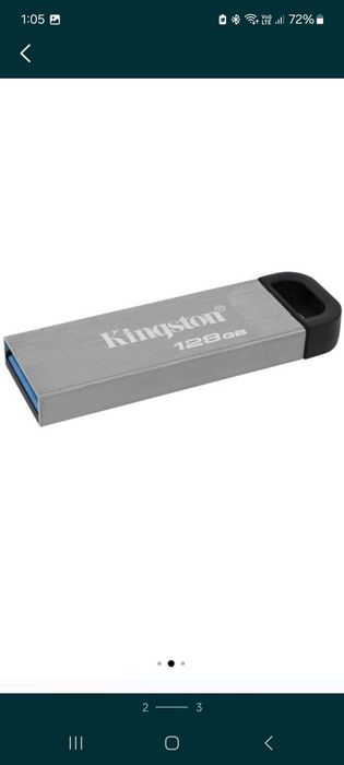 Memorie USB Kingston DataTraveler Kyson, 128GB, USB 3.2 NOU, sigilat