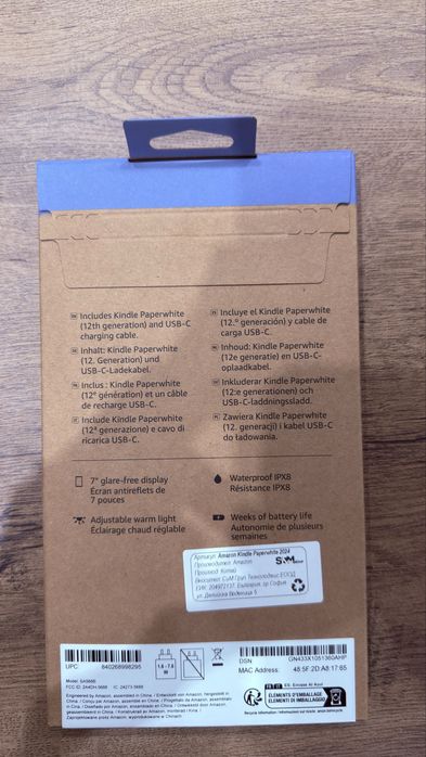 Електронен четец Kindle - Paperwhite 2024, 7'', 16GB, Black