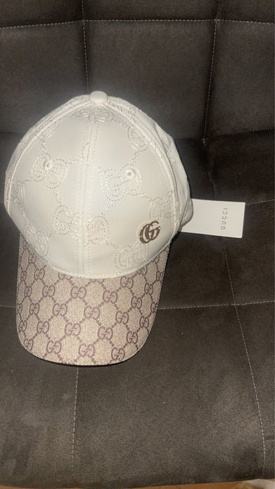 Шапка gucci кожена козирка