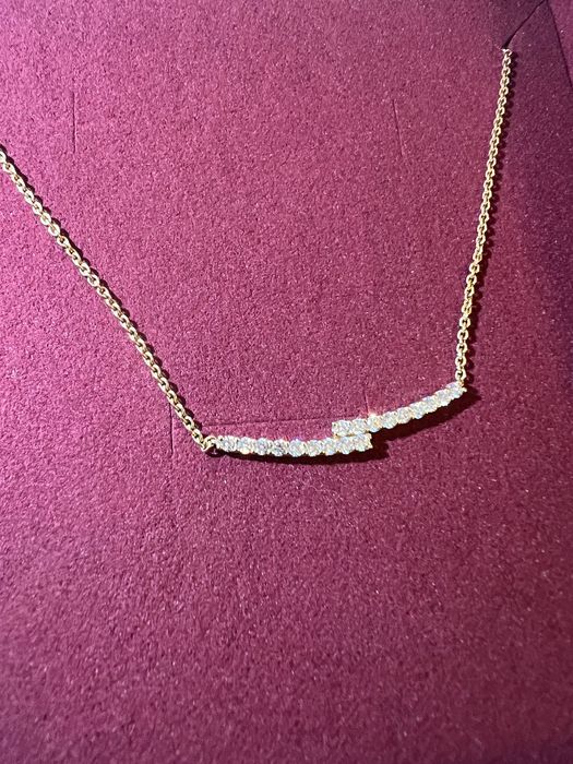 Colier din aur galben cu diamante de 0.5ct