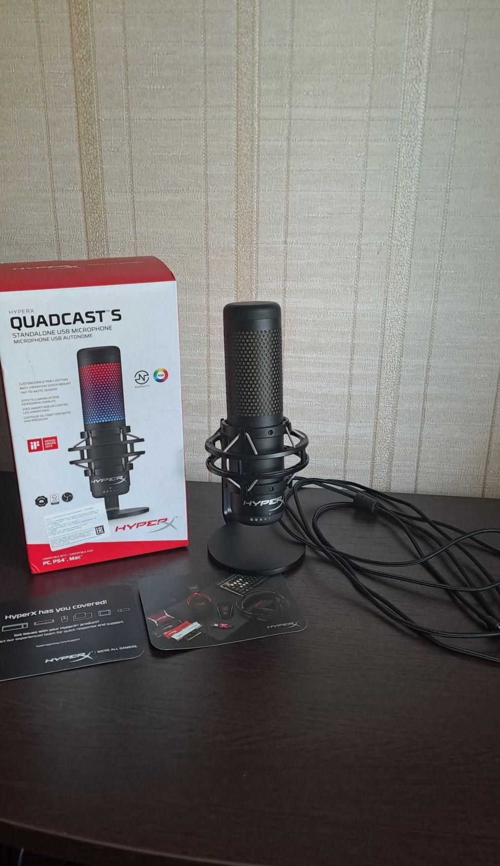 Микрофон игровой HyperX QuadCast S