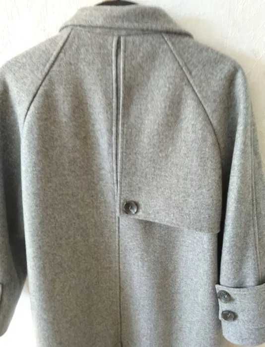 Новое пальто MaxMara пепельно-серого цвета, на рост 160 см