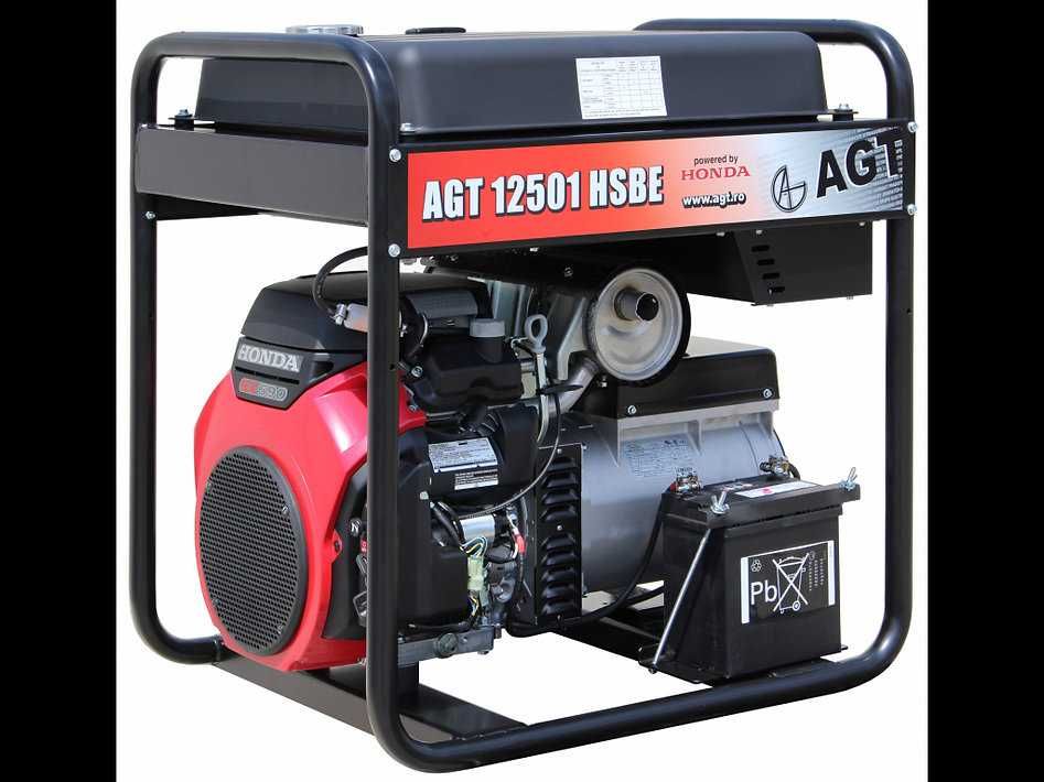 Generator curent 230V motor Honda 12 kVA AGT 12501 HSBE R16 cu ATS 64A