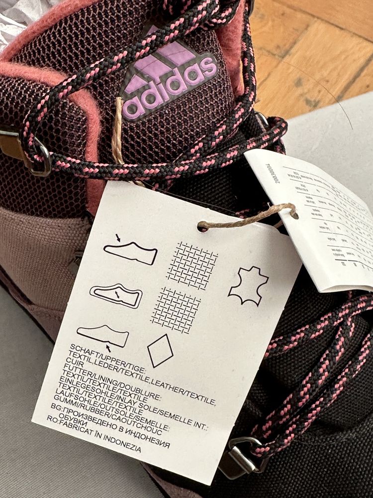 Adidas Ghete impermeabile de iarna din piele noi in cutie