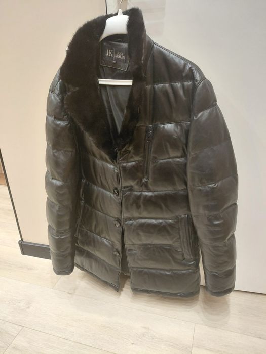 Дубленка с кепкой норковой