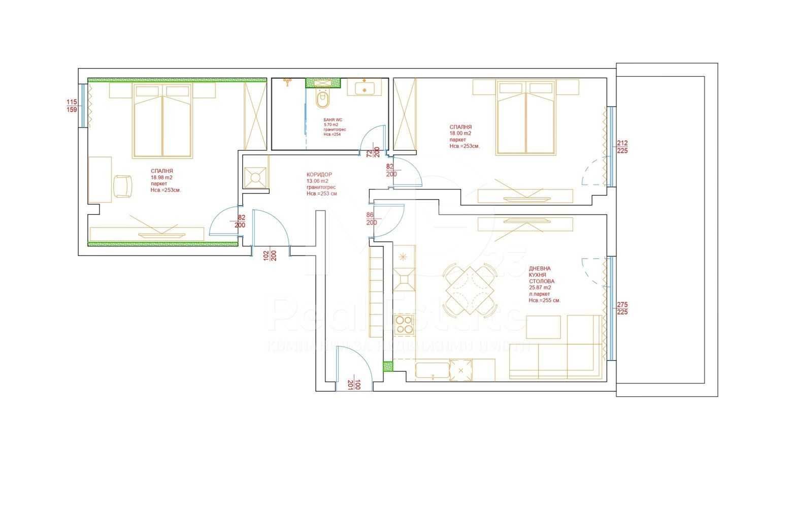 Луксозен тристаен с ГАРАЖ и дворна веранда в комплекс Casa Mia!