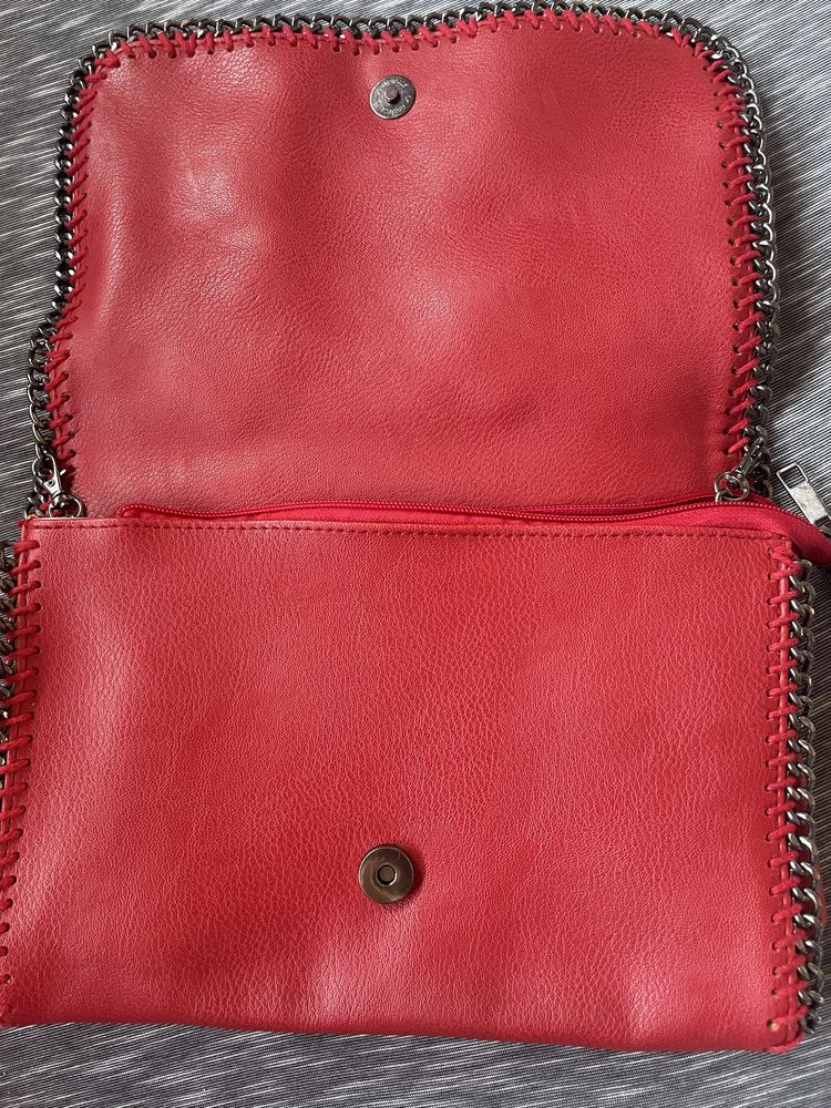 Дамска червена чанта