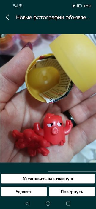 Киндер игрушки из разных серий.