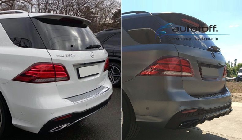 Difuzor bara spate Mercedes GLE W166 (15-18) Black AMG63