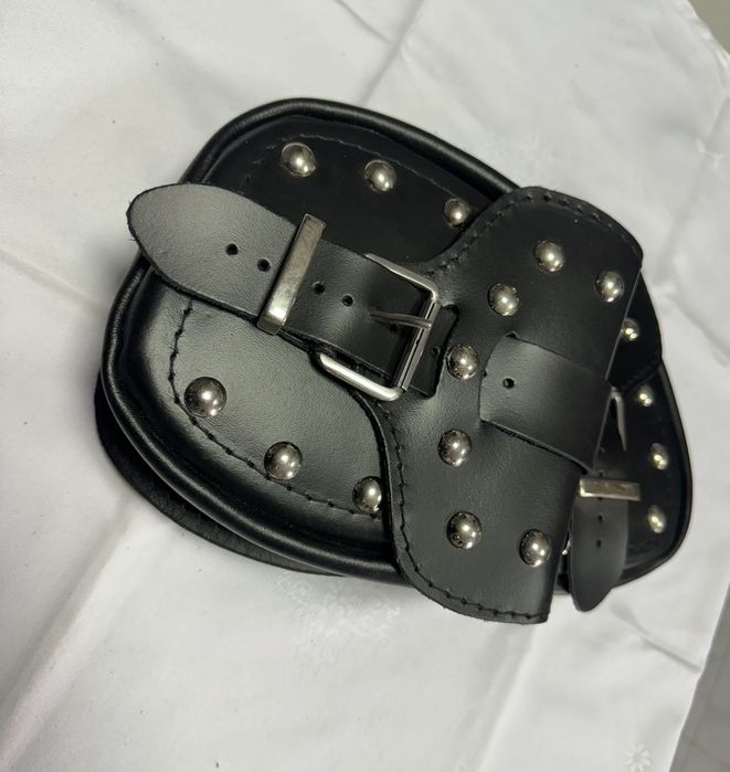 НОВИ допълнителни чанти от естествена кожа за куфар за мотор / чопър