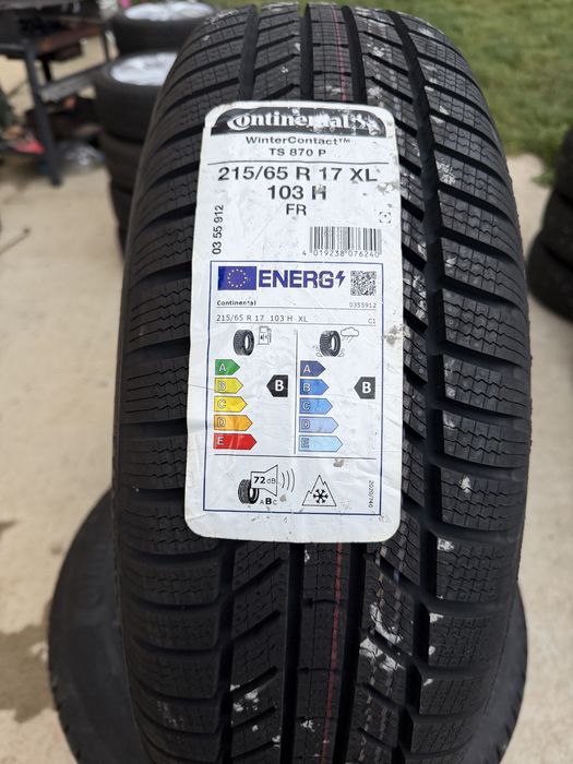Set jante și cauciucuri iarnă noi 215/65 R17 Continental