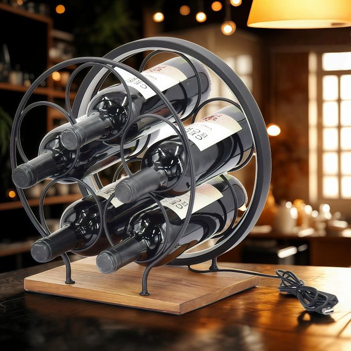 Светеща поставка за вино