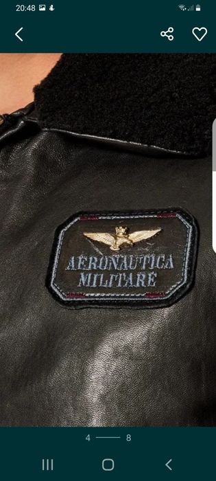 Geacă din piele naturala,  marca Aeronautica Militare, mărimea M