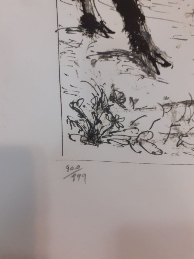 Оригинална литография на хартия Пабло Пикасо, ,графика на лист