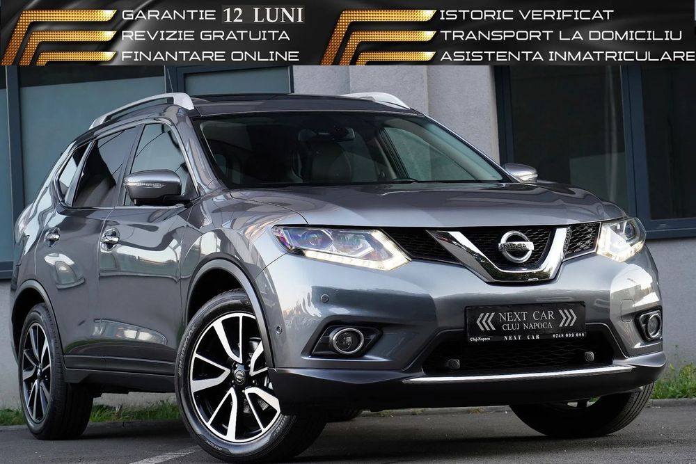 Nissan X-Trail GARANTIE 12 LUNI*RATE*Tekna*7 Locuri*130CP*Piele*Navi*Camere 360*Led