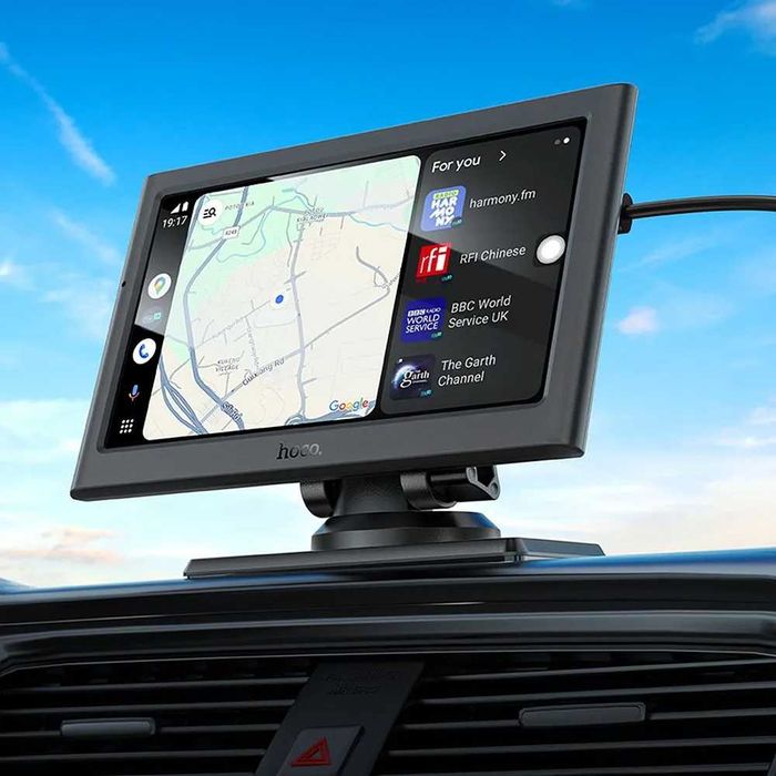 Безжичен екран за кола CarPlay/Android Auto Hoco HU2