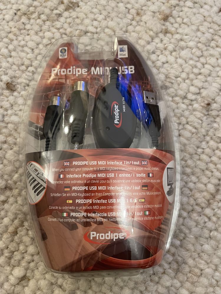 Prodipe MIDI USB 1 in / 1 out