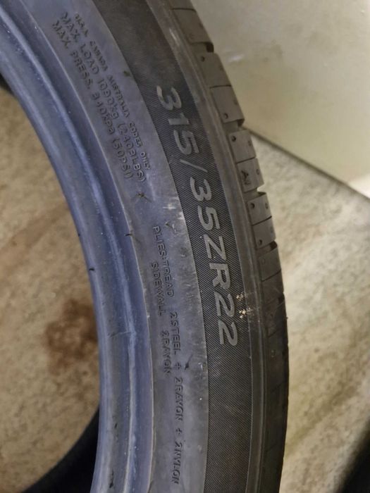315/35zr22 Hankook 2021dot 2бр Летни гуми 315 35 22