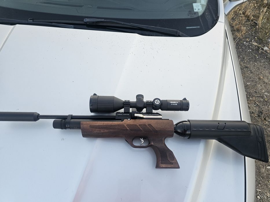 Kral Arms Puncher NP-02 — 6.35 mm (.25) — PCP, с оптика и калъф