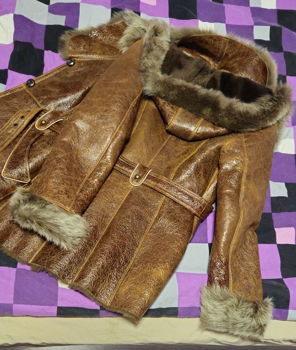 Cojoc dama piele naturala imblanit