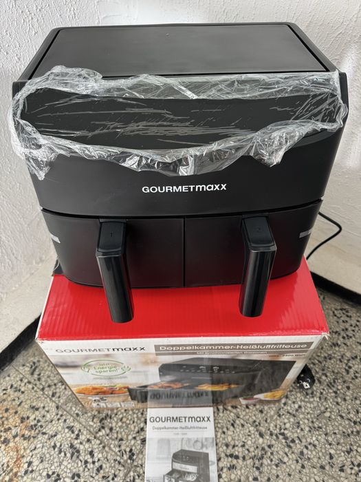 Мощен Двоен Фритюрник с Горещ Въздух GOURMETmaxx 7L, 10 Програми 2400W