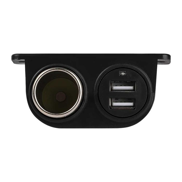 Зарядно Usb с гнездо за запалка за вграждане 12V-24 №3792