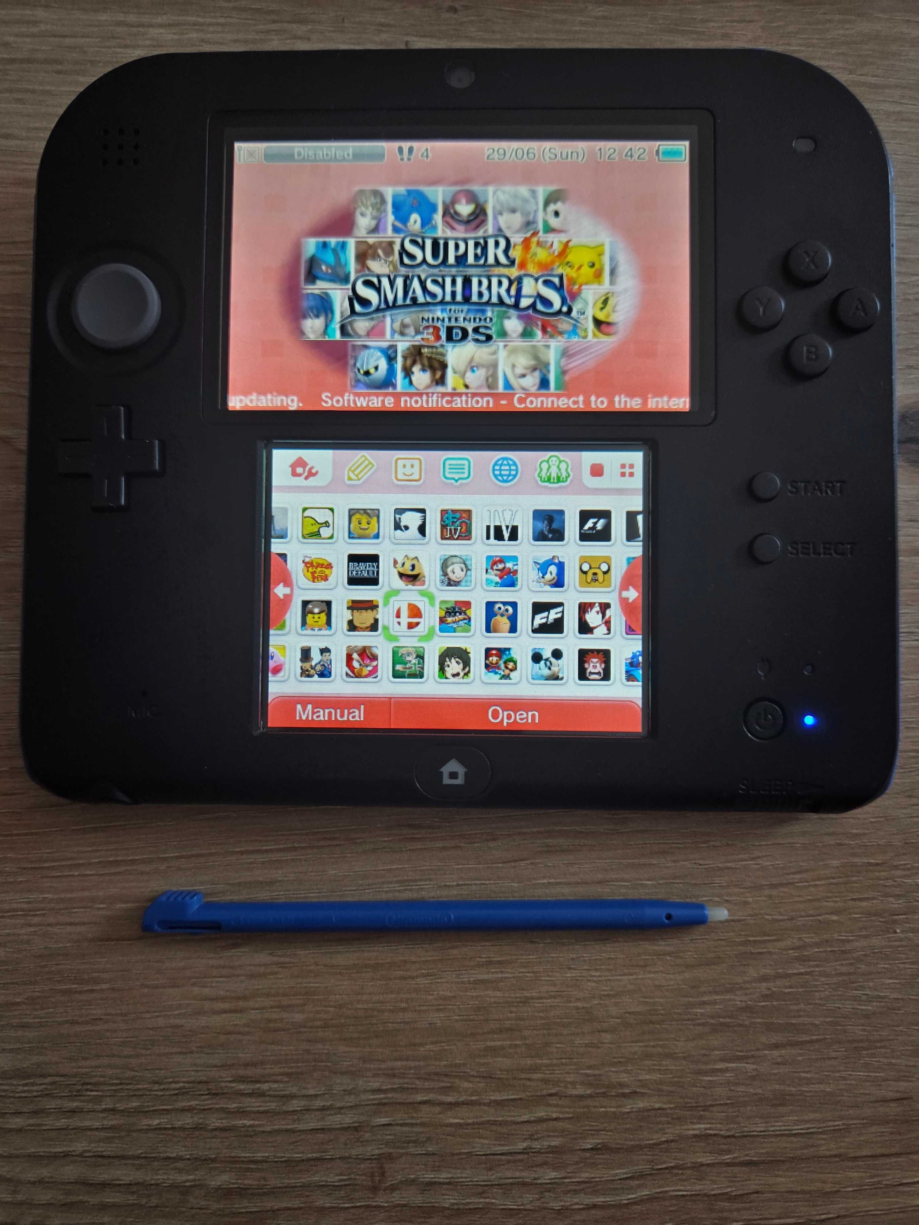 Nintendo 2ds modat cu Sandisk ultra 128gb peste 150 jocuri instalate