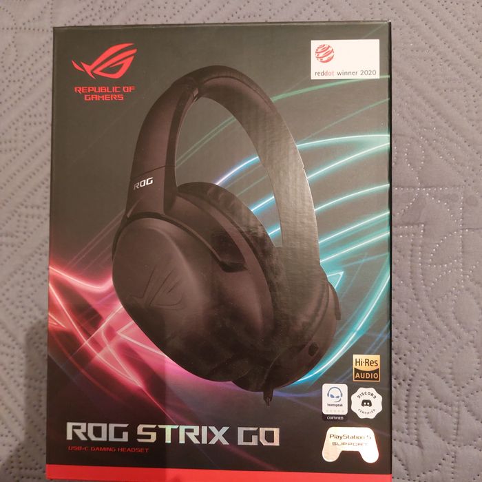 Продам игровую гарнитуру ASUS ROG Strix Go.
Наушники распакованы, но а