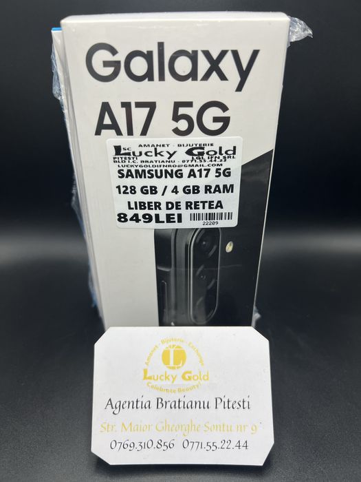 Samsung A17 5G 128GB 4GB Ram Liber de retea + baterie cod produs 22209