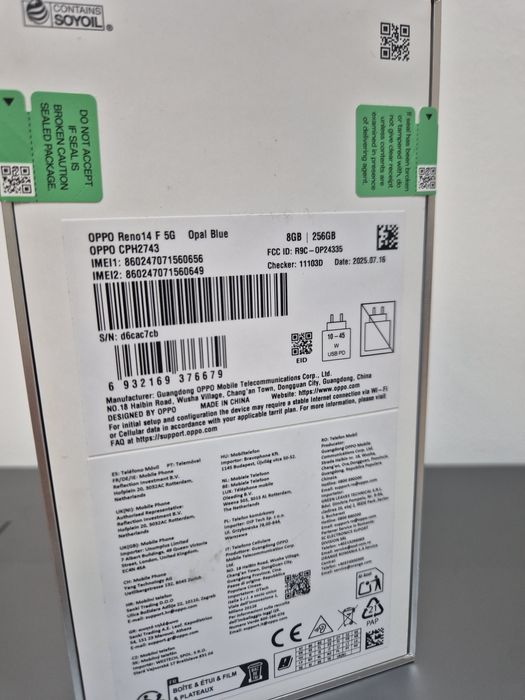 OPPO Reno 14 F 5G 256GB NOU