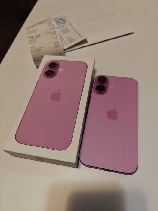 iPhone 16, розов, 128GB, батерия 100%, гаранция до 24.05.2026