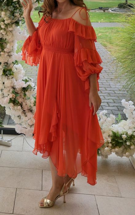 Rochie din mătase naturală Rozalia Bot