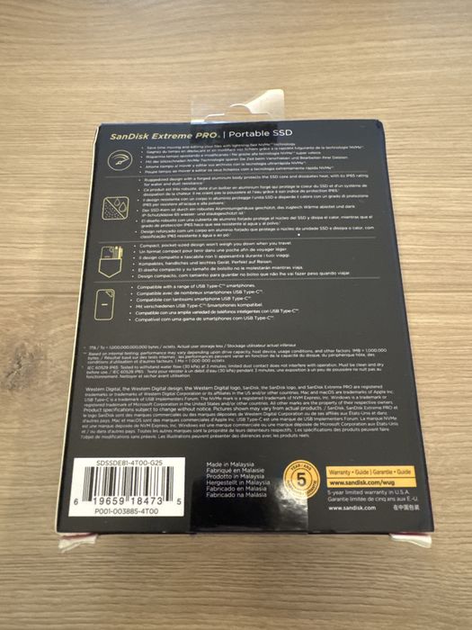 SanDisk Extreme Pro, SSD, 4TB, sigilat